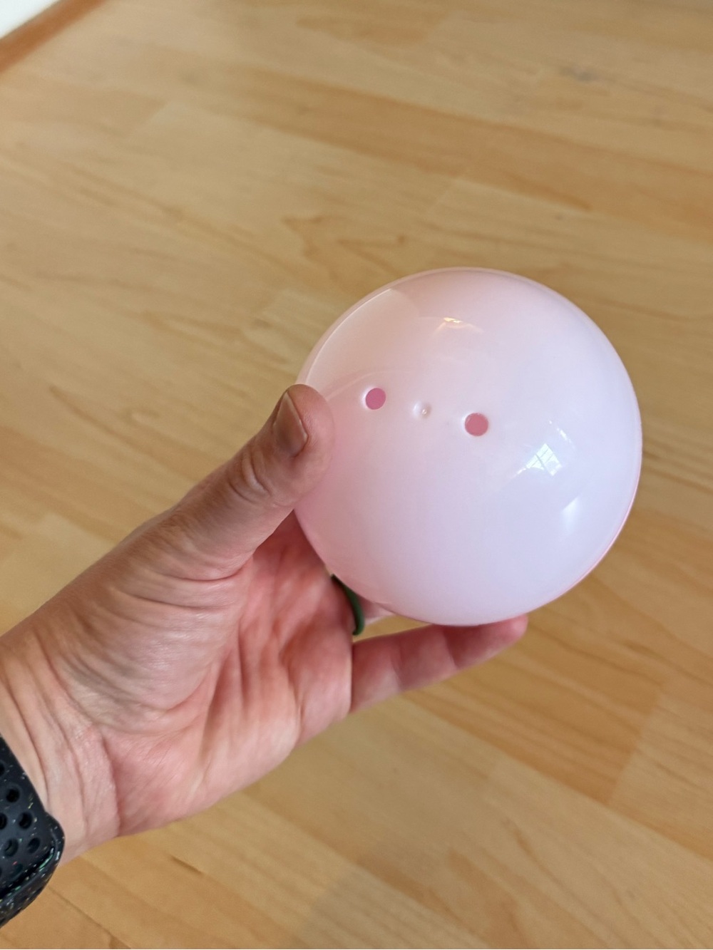 Pink and White Round Container - Picture 2 of 4